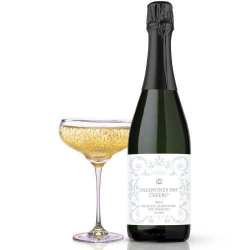 Valentine’s Day Cheers™ Premium Sparkling Brut (12 Bottle Case)